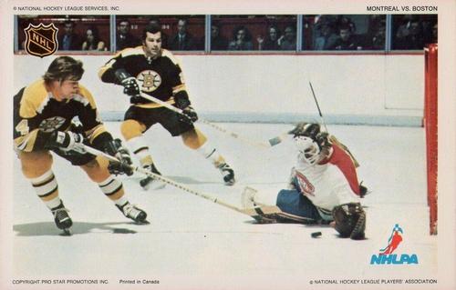 1972-73 Pro Star Promotions NHL Action #NNO Montreal vs. Boston Front