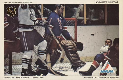1972-73 Pro Star Promotions NHL Action #NNO N.Y. Rangers vs. Buffalo Front