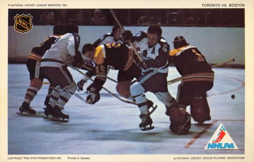 1972-73 Pro Star Promotions NHL Action #NNO Toronto vs. Boston Front