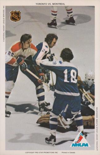 1972-73 Pro Star Promotions NHL Action #NNO Toronto vs. Montreal Front