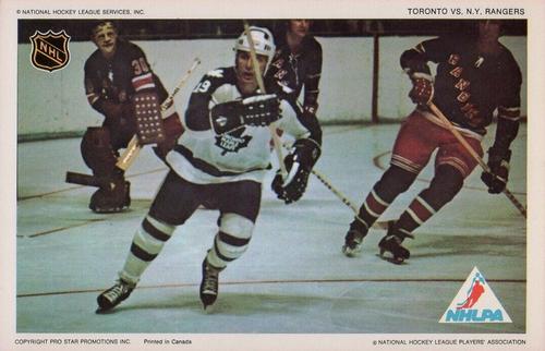 1972-73 Pro Star Promotions NHL Action #NNO Toronto vs. N.Y. Rangers Front