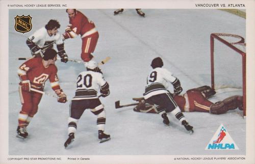 1972-73 Pro Star Promotions NHL Action #NNO Vancouver vs. Atlanta Front
