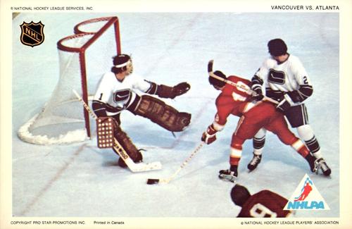 1972-73 Pro Star Promotions NHL Action #NNO Vancouver vs. Atlanta Front