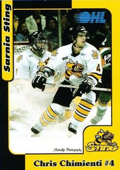 2004-05 Sarnia Sting (OHL) #3 Chris Chimienti Front