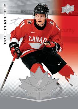 2021-22 Upper Deck Team Canada Juniors #7 Cole Perfetti Front