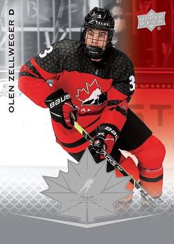 2021-22 Upper Deck Team Canada Juniors #19 Olen Zellweger Front