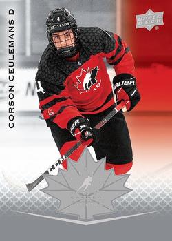 2021-22 Upper Deck Team Canada Juniors #20 Corson Ceulemans Front