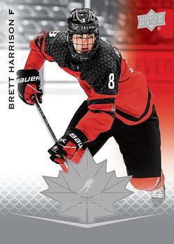 2021-22 Upper Deck Team Canada Juniors #24 Brett Harrison Front