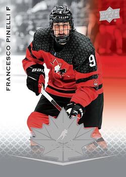 2021-22 Upper Deck Team Canada Juniors #25 Francesco Pinelli Front