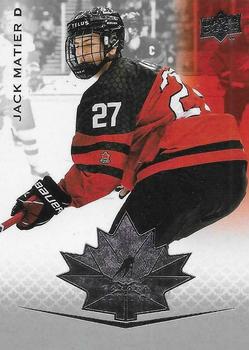 2021-22 Upper Deck Team Canada Juniors #38 Jack Matier Front