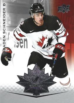 2021-22 Upper Deck Team Canada Juniors #94 Braden Schneider Front