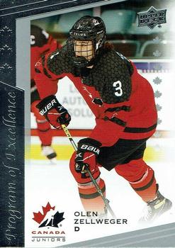 2021-22 Upper Deck Team Canada Juniors #124 Olen Zellweger Front