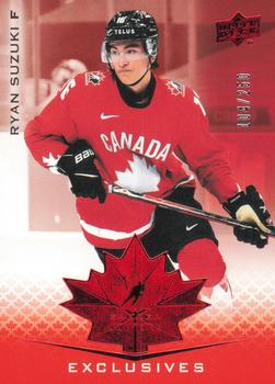2021-22 Upper Deck Team Canada Juniors - Exclusives #9 Ryan Suzuki Front