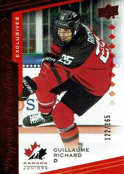 2021-22 Upper Deck Team Canada Juniors - Exclusives #137 Guillaume Richard Front
