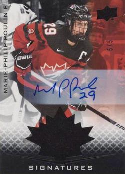 2021-22 Upper Deck Team Canada Juniors - Autographs Black #48 Marie-Philip Poulin Front