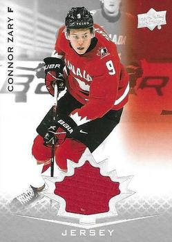 2021-22 Upper Deck Team Canada Juniors - Jerseys #6 Connor Zary Front
