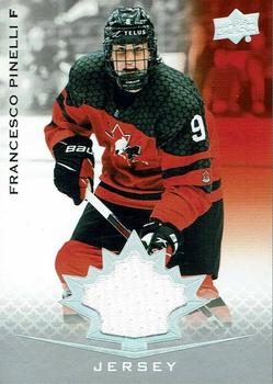 2021-22 Upper Deck Team Canada Juniors - Jerseys #25 Francesco Pinelli Front