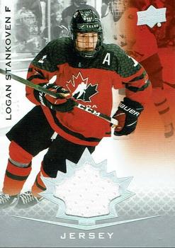 2021-22 Upper Deck Team Canada Juniors - Jerseys #27 Logan Stankoven Front