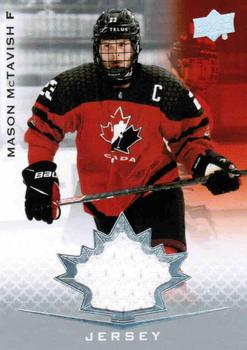 2021-22 Upper Deck Team Canada Juniors - Jerseys #36 Mason McTavish Front