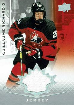 2021-22 Upper Deck Team Canada Juniors - Jerseys #37 Guillaume Richard Front