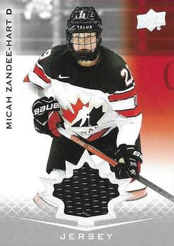 2021-22 Upper Deck Team Canada Juniors - Jerseys #56 Micah Zandee-Hart Front