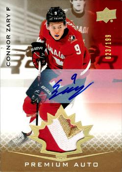 2021-22 Upper Deck Team Canada Juniors - Auto Patch #6 Connor Zary Front