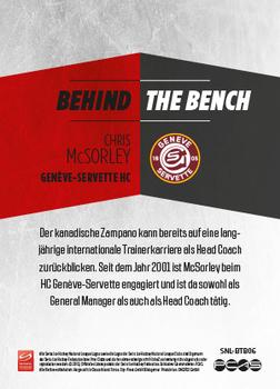 2013-14 PCAS Swiss National League - Behind The Bench #BTB06 Chris McSorley Back