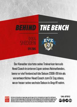 2013-14 PCAS Swiss National League - Behind The Bench #BTB12 Doug Shedden Back