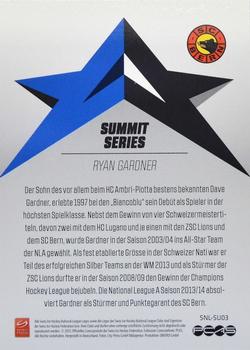2013-14 PCAS Swiss National League - Summit Series #SU03 Ryan Gardner Back