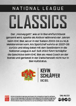 2013-14 PCAS Swiss National League - National League Classics #NLC03 Kevin Schlapfer Back