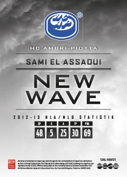 2013-14 PCAS Swiss National League - New Wave #NW01 Sami El Assaoui Back