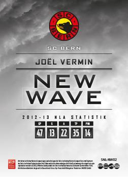 2013-14 PCAS Swiss National League - New Wave #NW02 Joel Vermin Back