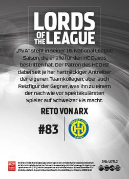 2013-14 PCAS Swiss National League - Lords Of The League #LOTL2 Reto Von Arx Back