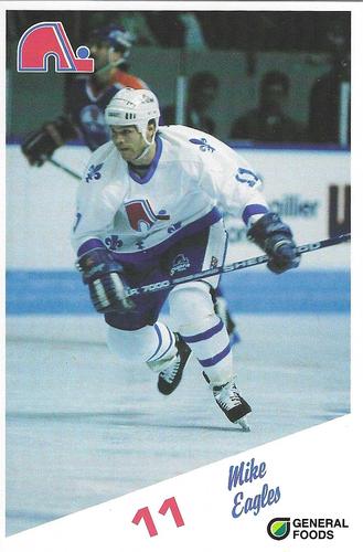 1987-88 General Foods Quebec Nordiques #NNO Mike Eagles Front