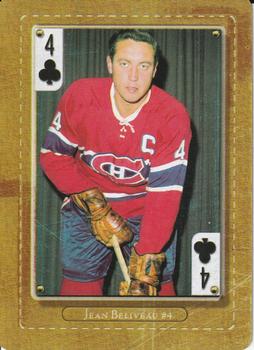 2005 Hockey Hall of Fame Playing Cards #4♣ Jean Beliveau Front