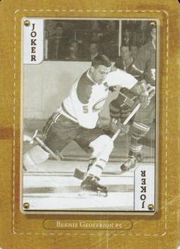 2005 Hockey Hall of Fame Playing Cards #JOKER Bernie Geoffrion Front