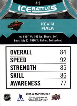 2021-22 Upper Deck MVP - Ice Battles #41 Kevin Fiala Back