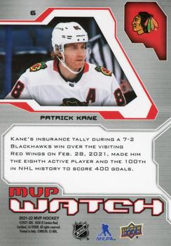 2021-22 Upper Deck MVP - 20th Anniversary #6 Patrick Kane Back