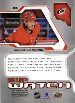 2021-22 Upper Deck MVP - 20th Anniversary #66 Dougie Hamilton Back
