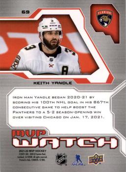 2021-22 Upper Deck MVP - 20th Anniversary #69 Keith Yandle Back