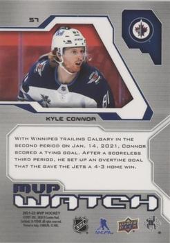 2021-22 Upper Deck MVP - 20th Anniversary Gold #57 Kyle Connor Back