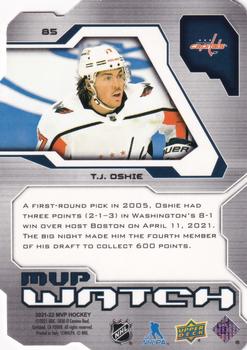 2021-22 Upper Deck MVP - Colors and Contours #85 T.J. Oshie Back