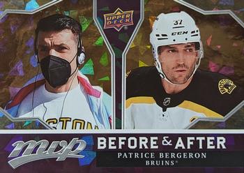 2021-22 Upper Deck MVP - Before and After Gold #BA-10 Patrice Bergeron Front