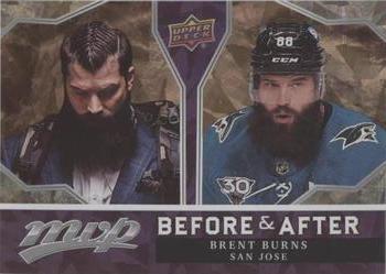 2021-22 Upper Deck MVP - Before and After Gold #BA-11 Brent Burns Front