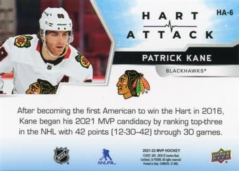 2021-22 Upper Deck MVP - Hart Attack #HA-6 Patrick Kane Back