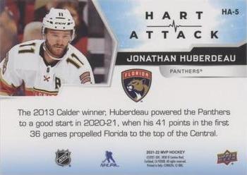 2021-22 Upper Deck MVP - Hart Attack Gold #HA-5 Jonathan Huberdeau Back