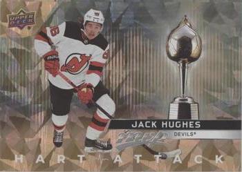 2021-22 Upper Deck MVP - Hart Attack Gold #HA-10 Jack Hughes Front
