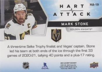 2021-22 Upper Deck MVP - Hart Attack Gold #HA-19 Mark Stone Back
