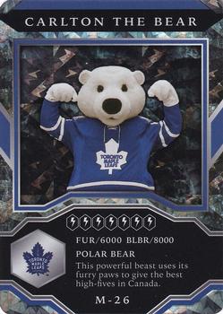 2021-22 Upper Deck MVP - Mascots Gaming Sparkle #M-26 Carlton the Bear Front