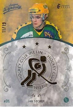 2021 Legendary Cards League Dynasty Vsetín - Gold Rainbow #155 Jan Sochor Front